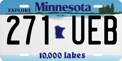 MN license plate 271UEB