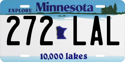 MN license plate 272LAL