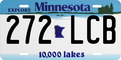 MN license plate 272LCB