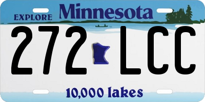 MN license plate 272LCC