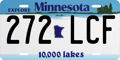MN license plate 272LCF