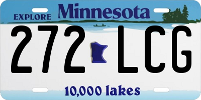 MN license plate 272LCG