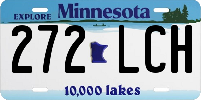 MN license plate 272LCH