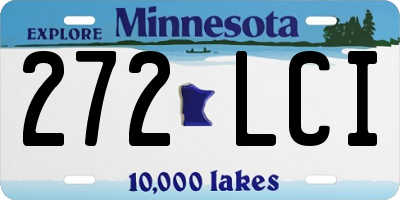 MN license plate 272LCI