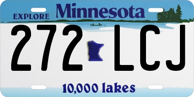 MN license plate 272LCJ