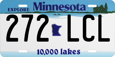 MN license plate 272LCL