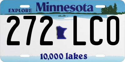 MN license plate 272LCO