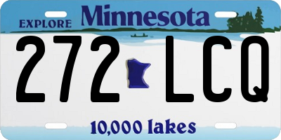MN license plate 272LCQ