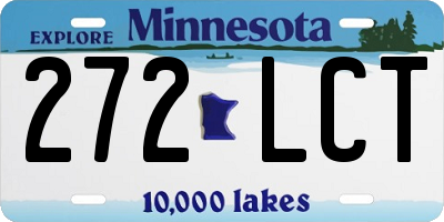 MN license plate 272LCT