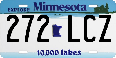 MN license plate 272LCZ
