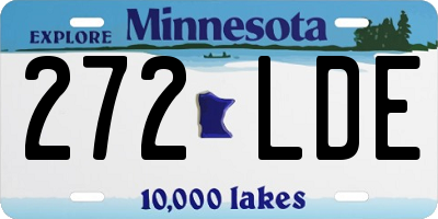 MN license plate 272LDE