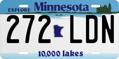 MN license plate 272LDN