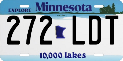 MN license plate 272LDT