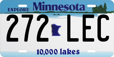MN license plate 272LEC