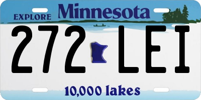MN license plate 272LEI
