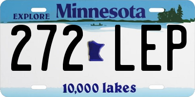 MN license plate 272LEP