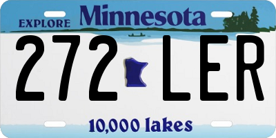 MN license plate 272LER