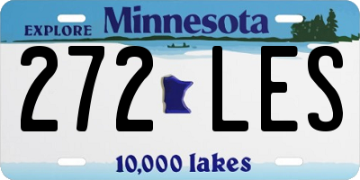 MN license plate 272LES