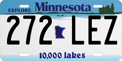 MN license plate 272LEZ