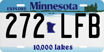 MN license plate 272LFB