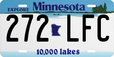 MN license plate 272LFC