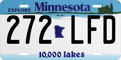 MN license plate 272LFD