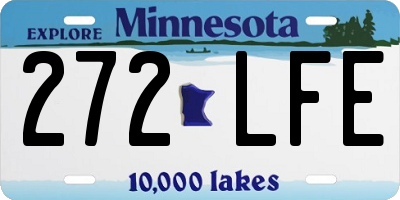 MN license plate 272LFE