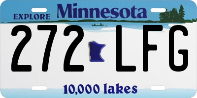 MN license plate 272LFG