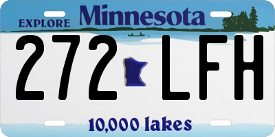 MN license plate 272LFH