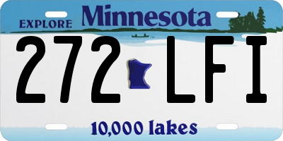 MN license plate 272LFI