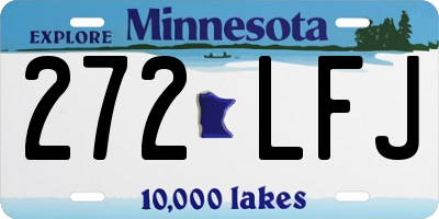 MN license plate 272LFJ