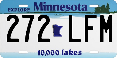MN license plate 272LFM