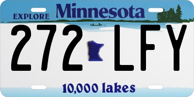 MN license plate 272LFY