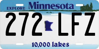 MN license plate 272LFZ