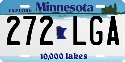 MN license plate 272LGA