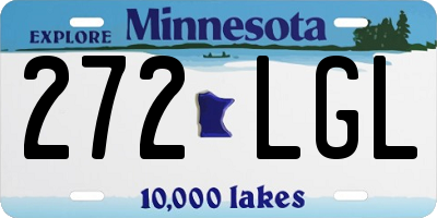 MN license plate 272LGL