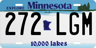 MN license plate 272LGM