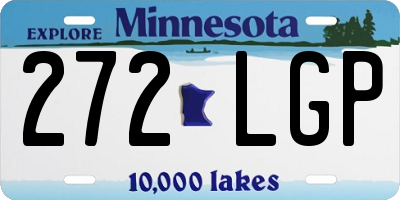 MN license plate 272LGP