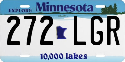 MN license plate 272LGR