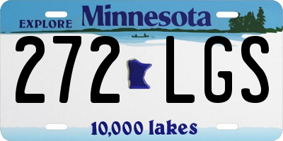 MN license plate 272LGS