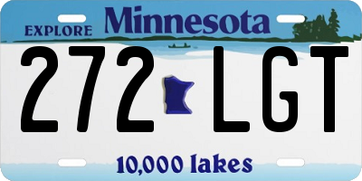 MN license plate 272LGT