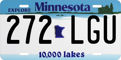 MN license plate 272LGU
