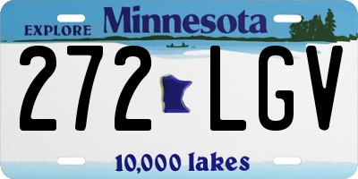 MN license plate 272LGV