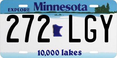 MN license plate 272LGY