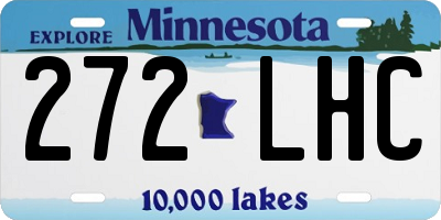 MN license plate 272LHC