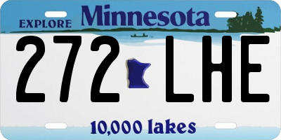 MN license plate 272LHE