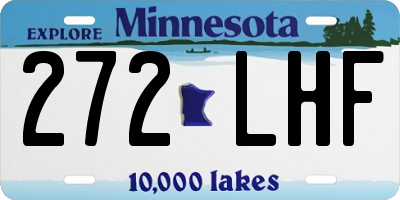 MN license plate 272LHF