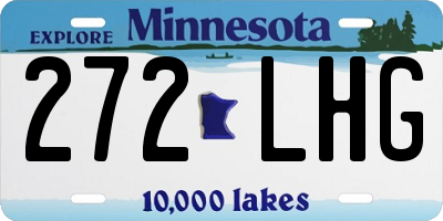 MN license plate 272LHG