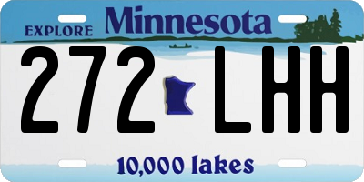 MN license plate 272LHH