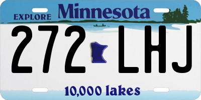 MN license plate 272LHJ